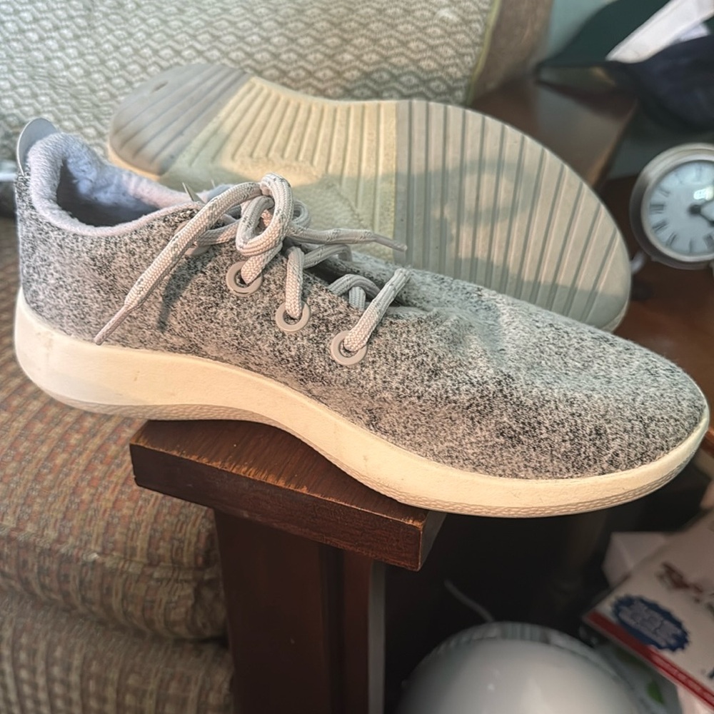 Allbirds Men's Marino Wool Runner Line Sneakers - Gray